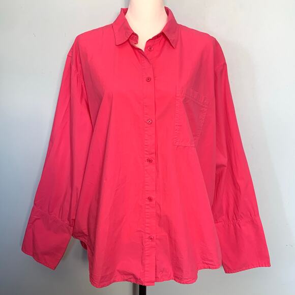 J. Crew Garçon Shirt in Pink Garment-Dyed Cotton Poplin Size 22 - Picture 3 of 8